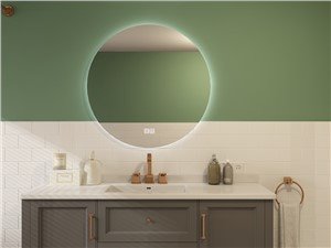 Framed Fitting Mirror Bathroom LED Mirror Backlit Wall Mounted Makeup Mirror Anti-Fog Vanity Mirror with Lights (Horizontal/Vertical)